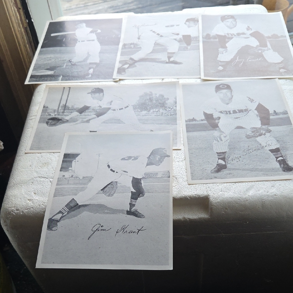 Vintage Baseball Prints Cleveland Indians